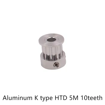 

K type 10 teeth 5M Timing Pulley Bore 6.35mm 8mm for HTD belt used in linear pulley 10Teeth 10T