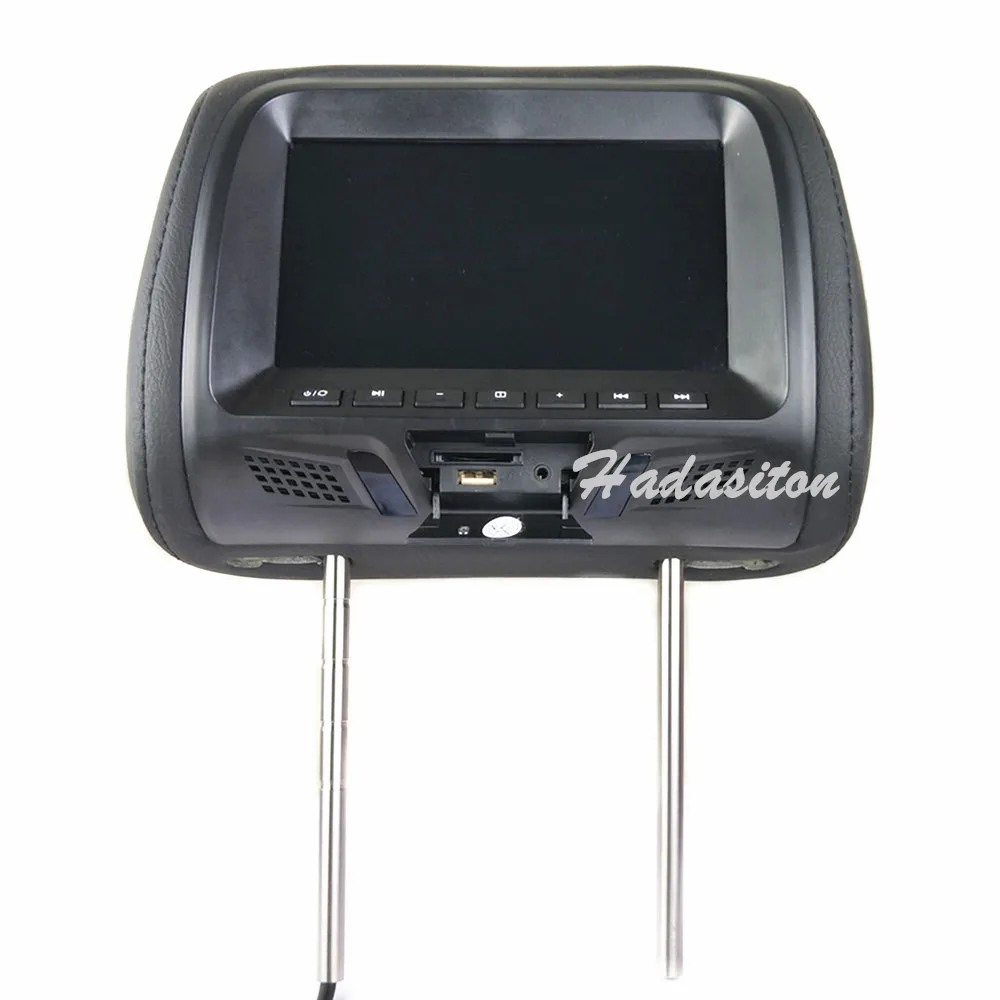 Универсальный " сенсорный экран автомобильный подголовник монитор MP5 плеер Подушка монитор Поддержка AV/USB/SD вход/FM/динамик/наушники/Bluetooth
