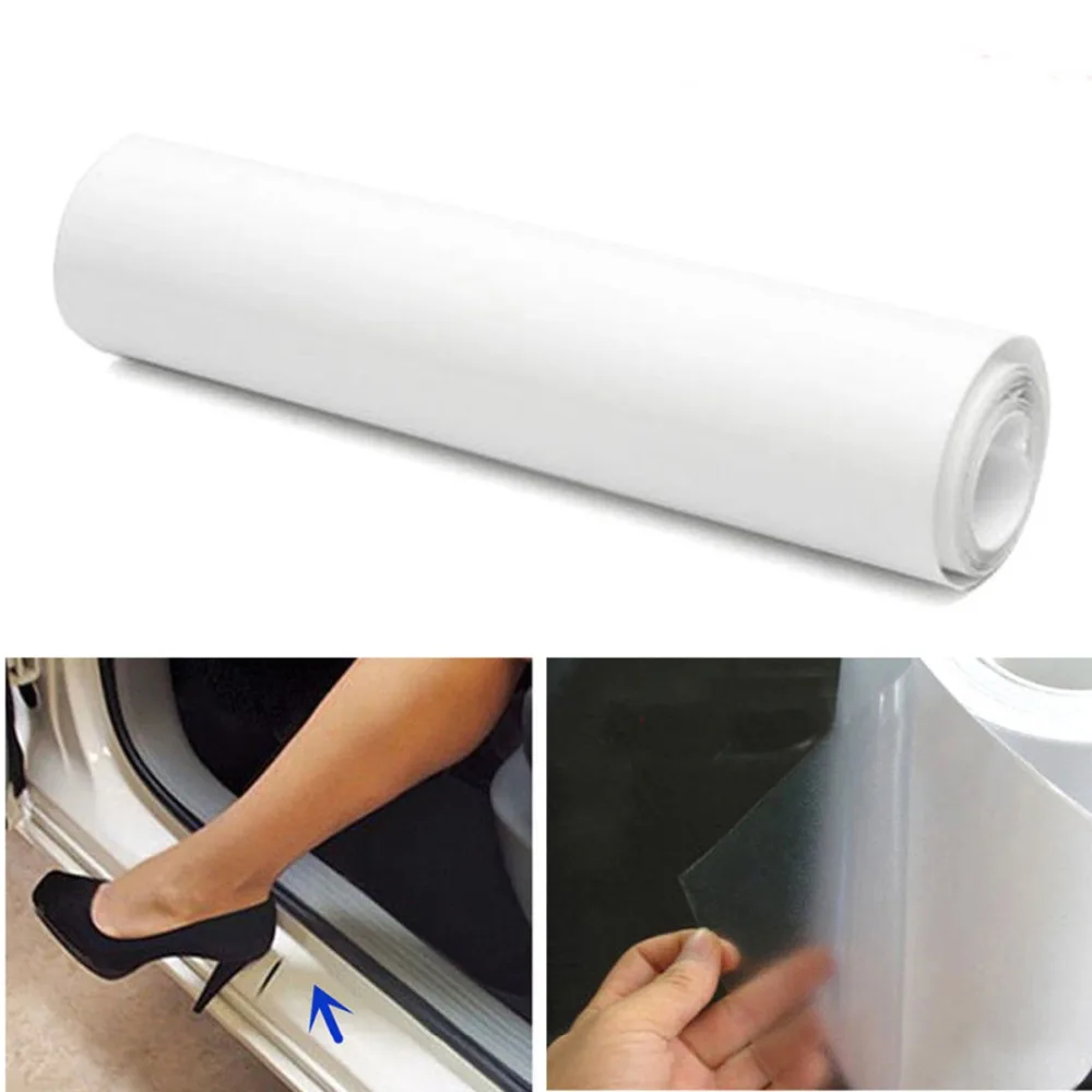 

6*60 Inch Universal Car Door Edge Protective Film For Car Door Sill Protection Clear Car Vinyl Anti-Scratch Auto Stickers
