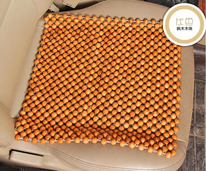 Подушка для автомобильного сиденья натуральная древесина клена Bead массажный