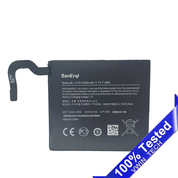 Протестированный Новый аккумулятор для Nokia BL 4YW phone Lumia 925 925T 2000mAh BL4YW battery|battery for|battery
