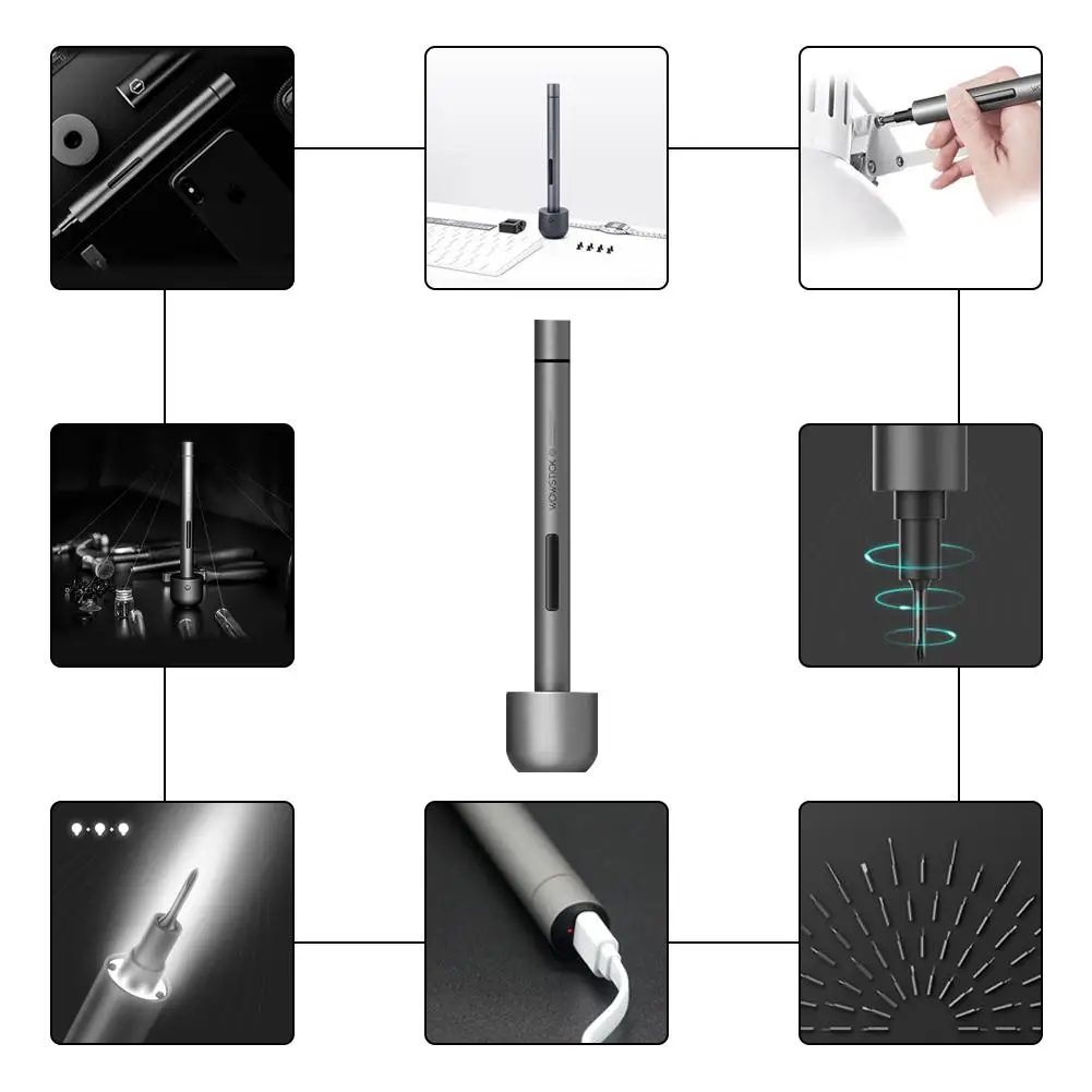 Wowstick 1F Pro мини электрическая отвертка Перезаряжаемые беспроводные Мощность отвертка набор с хранения чехол для Инструменты для ремонта