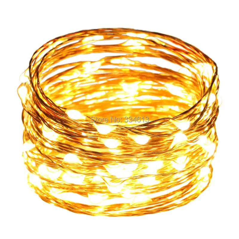 10M 33FT 100 LEDs Copper Wire LED String Lights Starry Christmas Holiday Lights with Corded Power