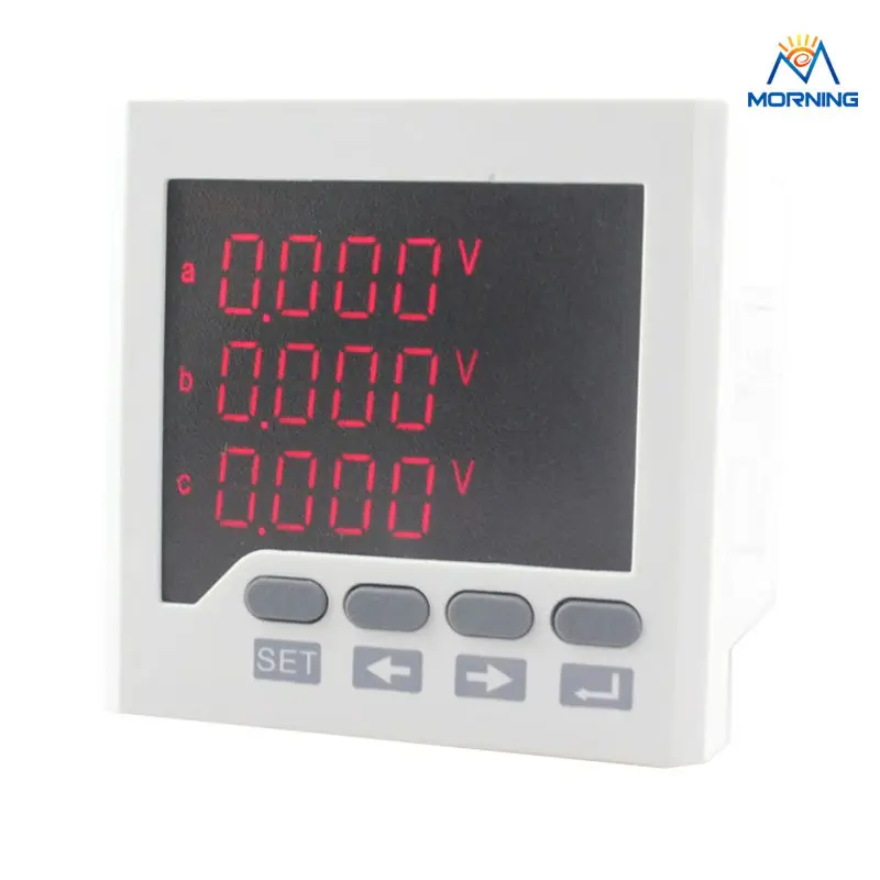 

3D6 panel size 72*72 low price and high quality ac three phase led digital energy meter, for industrial usage