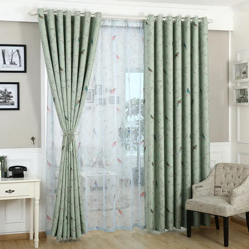 Online kaufen groÃhandel grün fenster vorhänge aus china ...