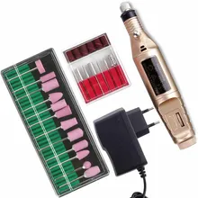 Электрический Professional ногтей сверлильный станок маникюрные инструменты керамические сверла роторные заусенцы для удаления кутикулы пилка для ногтей оборудование