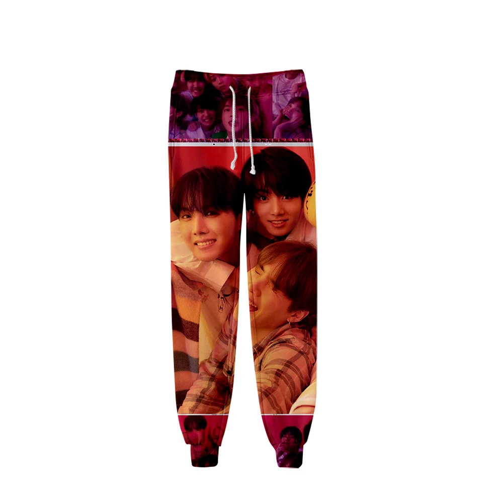 

KPOP new album Print 3D Basic Popular 2019 Casual Sports Fan High Quality High Street Slim popular breathable Fashion HIP HOP