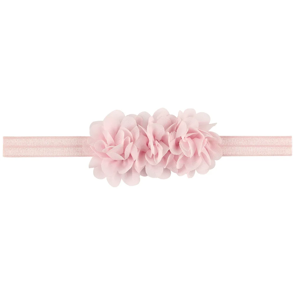 Chiffon Flower baby girl headband Infant hair accessories Tie bow newborn Headwear tiara headwrap Gift Toddlers bandage Ribbon crochet baby accessories Baby Accessories