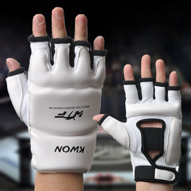 

Kids Adult Half Finger Fight Boxing Boxeo MMA Muay Thai Kick Training crossfit Gloves Mitts Sanda Karate TKD Protector