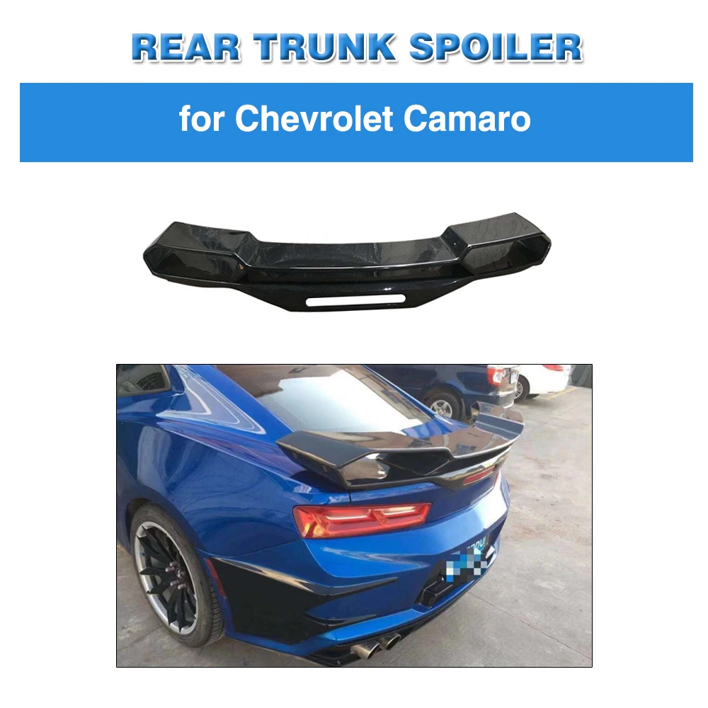 

Duck Tail Spoiler For Chevrolet Camaro Coupe 2016 2017 2018 Carbon Fiber Rear Trunk Spoiler Big Customized Wing Boot Lip