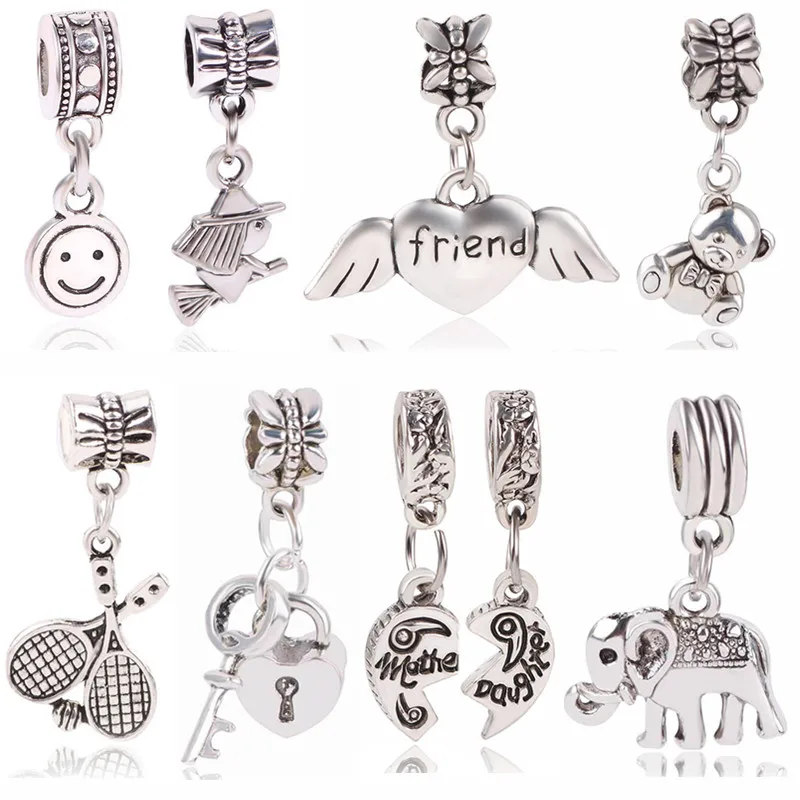 214 3 pcs Cat Charms Antique Tibetan silver Simply Adorable Charms pendants