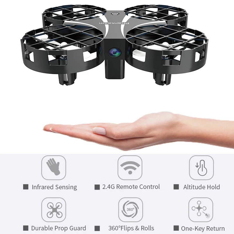 

2018 New Arrivals Mini RC Drone Infrared Sensing Dron Mini Helicopter VS JJRC H36 E010 S9 F36 Hand Gesture Control RC Quadcopter