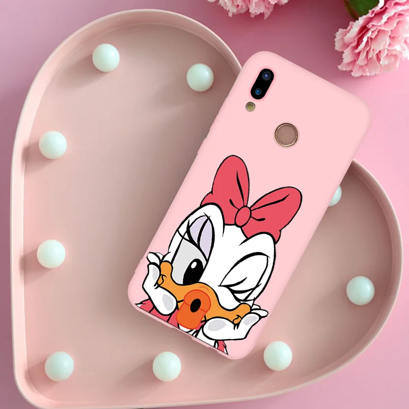 daisi Светло-розовый Силиконовый TPU чехол для huawei смартфона Honor 8X9X9 10 20 Коврики 20 30 10 P20 P10 P30 Lite Pro P Smart Y6 Y9 Nova 3 3i Капа - Цвет: daisi