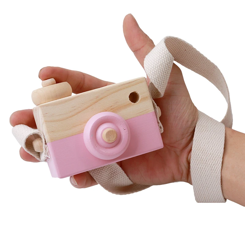 Симпатичные деревянные игрушки Камера Детские висит Камера Опора украшения Развивающие игрушки для детей на день рождения рождественские