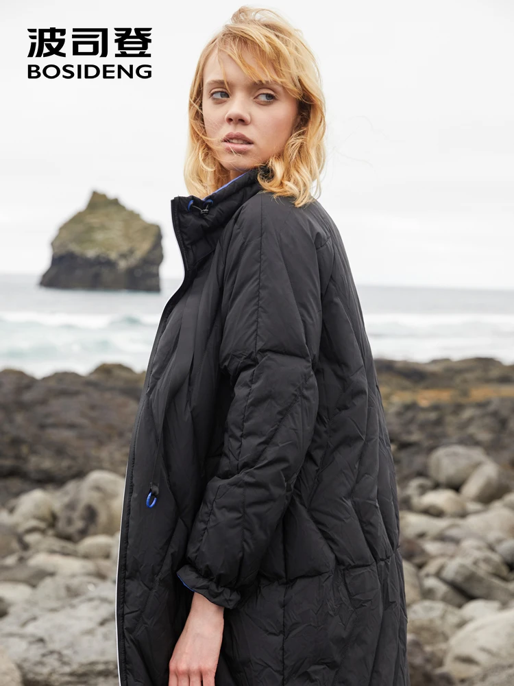 BOSIDENG winter duck down jacket thicken long down coat 90% duck down jacket reversible clothes fashion high quality B80132030