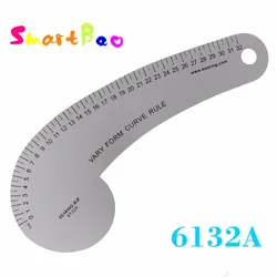 Règle de courbe en forme variable de 32cm utilisée par le créateur de motifs, accoudoirs, capuchons de manches, cols, colliers; # 6132A 