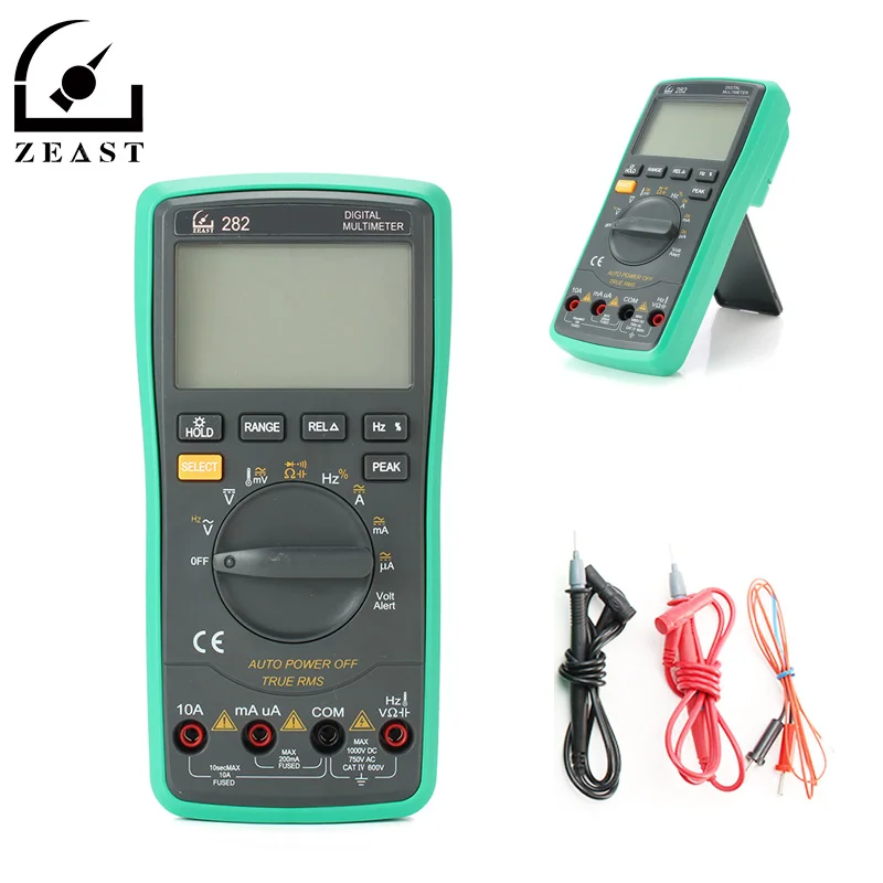

ZEAST 20000 counts Digital Multimeter True RMS Auto Range Voltmeter Current Temperature Continuity Ohm Resistance Diode 4 1/2