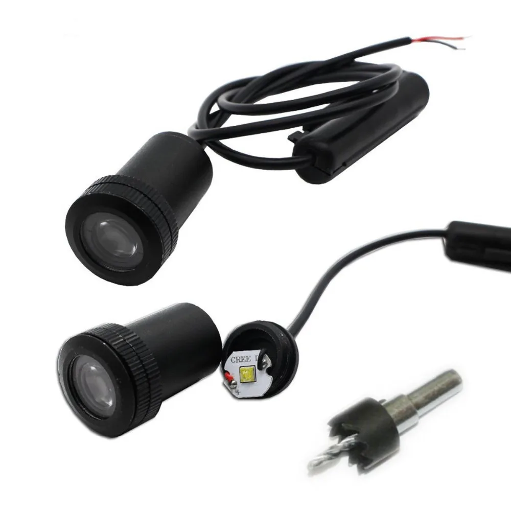 2 X Car LED Door Welcome Logo Laser Projector Ghost Shadow Light For BMW Honda Chevrolet Benz Kia Toyota Skoda Opel Hyundai Lada