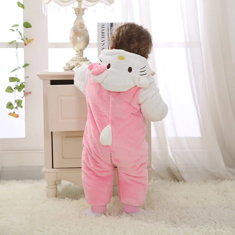 Thermal winter baby rompers suit fashion cartoon design