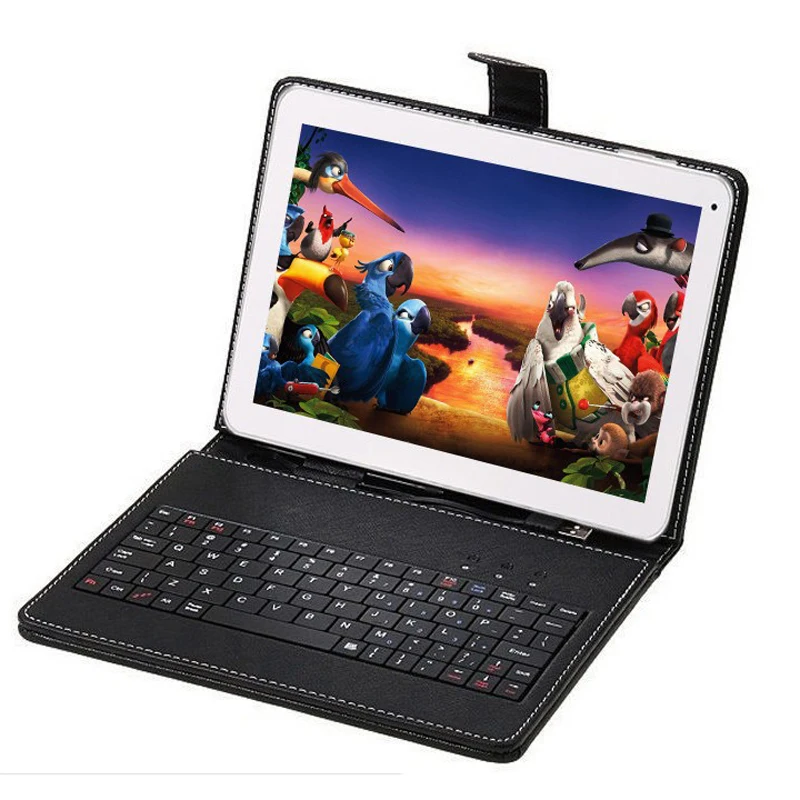 New 2016 FreeShip 10.1" inch Quad Core Android 4.4 1GB / 8GB /16GB Tablet PC APP Play USB Bluetooth WIFI with Gift Keyboard Case