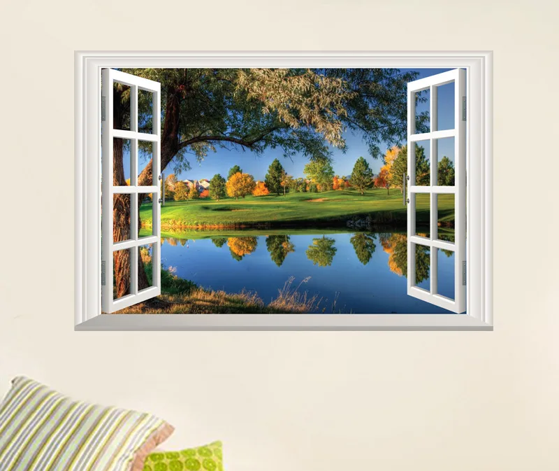 3D Wonder Window Scenery Fashion Nature Landscape Blue Lake Water View Wall Sticker HTB1V4r5NXXXXXXjaFXXq6xXFXXXq - 3D Wonder Window Scenery Fashion Nature Landscape Blue Lake Water View Wall Sticker