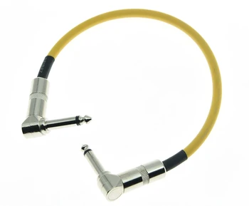 

KAISH Yellow Right Angle 30cm Mono Guitar Effect Pedal Cable Effects Patch Cord
