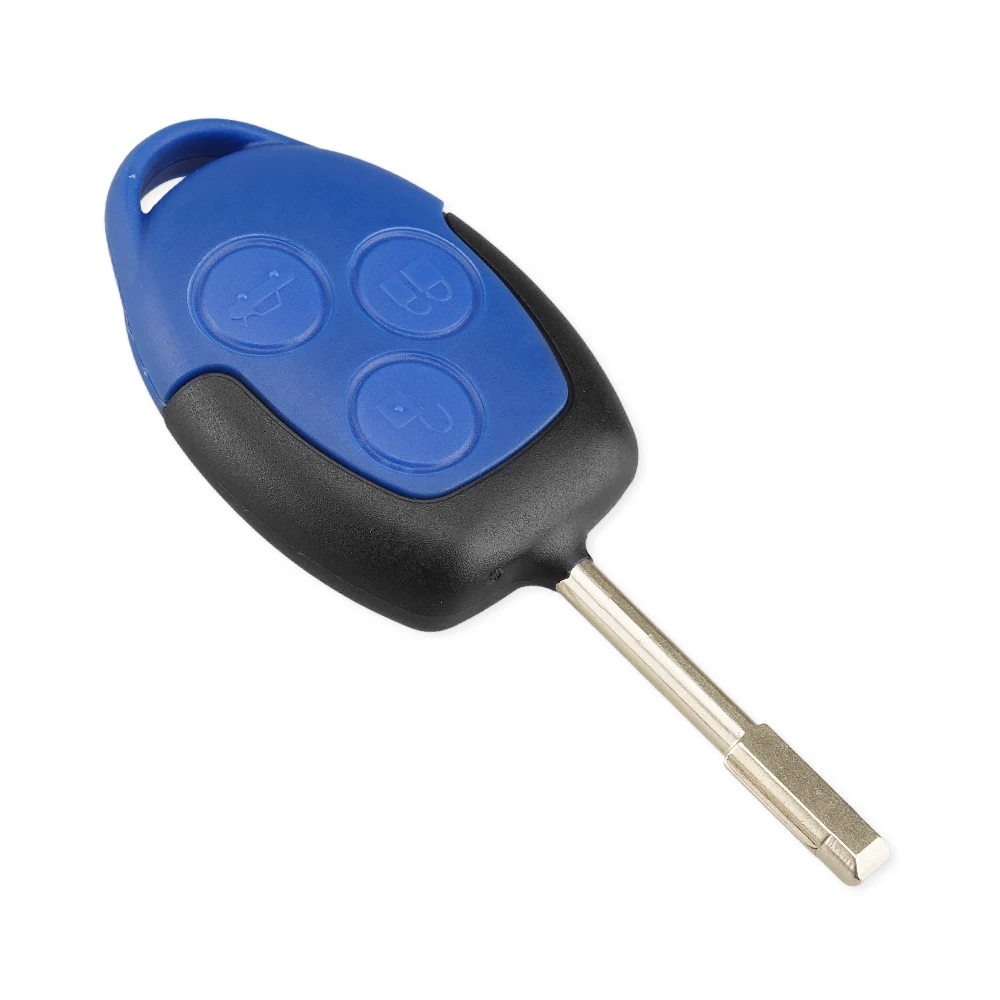 KEYYOU 3 кнопки дистанционного ключа автомобиля оболочки для Ford Transit синий ключ чехол для стайлинга чехол Transit Комплект для подключения пульта дистанционного ключа оболочки