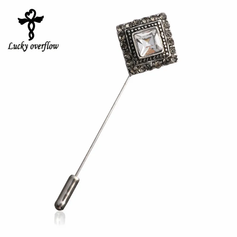

Handmade Design Square Brooch Mujer Vintage Muslim Scarf Headkerchief Pin Hijab Suit Collar Hat Clip Women Wholesale Jewelry