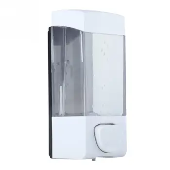 

350ml Soap Lotion Dispenser Bathroom Manual Plastic Soap Liquid Lotion Shampoo Dispenser Box Holder Wall Mounted Soap Dispenser