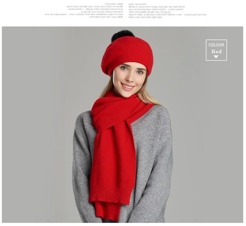 Bonnet écharpe haute qualité Chic Pour Femmes