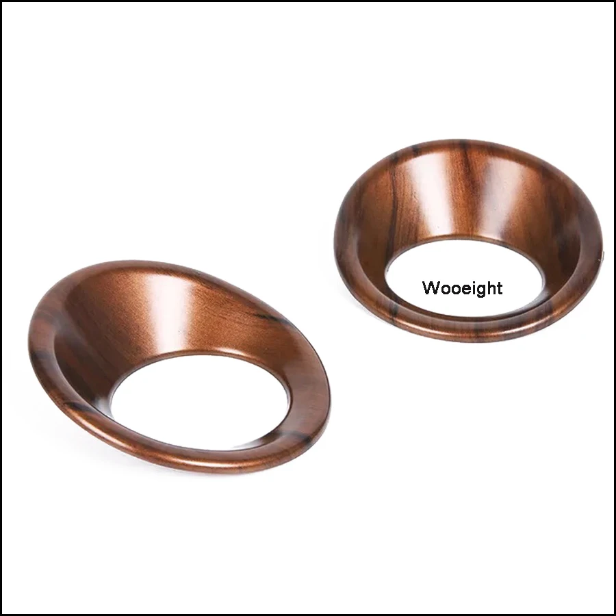 2Pcs ABS Plastic Peach Wood Rear Door Speaker Cover Trim Ring Frame Car Styling Stickers For Honda CRV CR-V 2017 2018 (7)