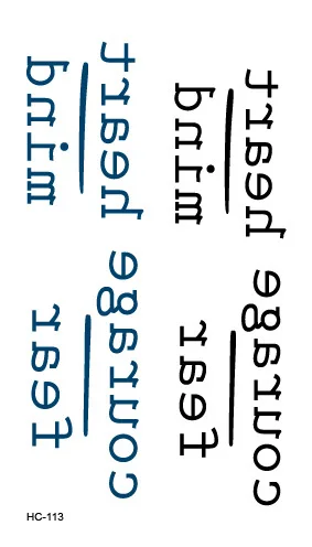 Rocooart буквы цитаты Временные татуировки стикер Дьявол не спящий английские буквы поддельные татуировки минимальный дизайн татуировки для тела - Цвет: HC-113