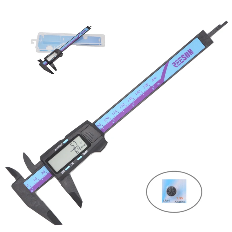 

High Precision with Plastic Materials of 0-150mm Measure Length 3 Keys Digital Caliper Measure tool