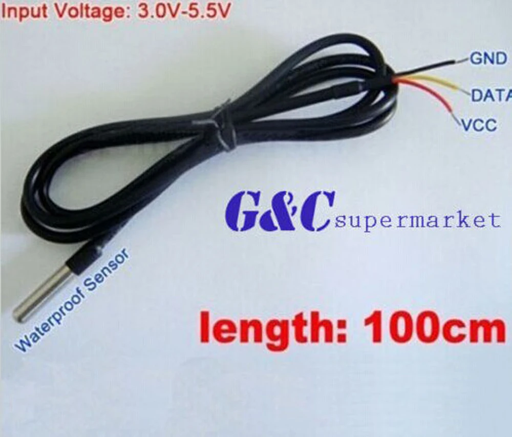 

1pcs Waterproof Digital Thermal Probe or Sensor DS18B20 DS18B20 Sensor