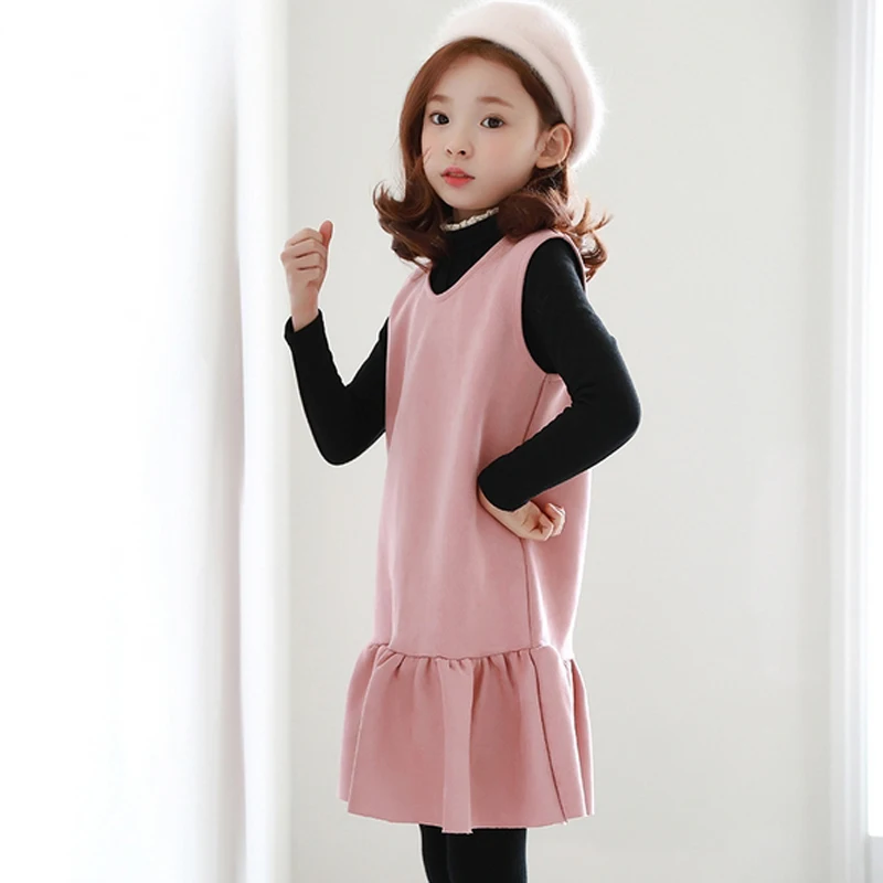 Детское зимнее платье без рукавов на осень/зиму|girls winter dress|toddler girl dressesdress princess |