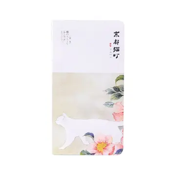 

5 PCS of New Blank Sketchbook Diary Drawing Graffiti Painting Sketchbook 80 Sheet Vintage Cat Notebook, Hibiscus