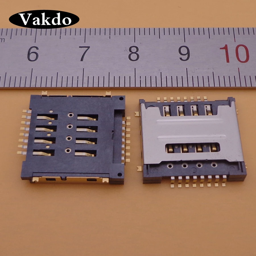 Двойной 8P слот для считывания SIM карт 8 контактный порт зарядки двойной разъем