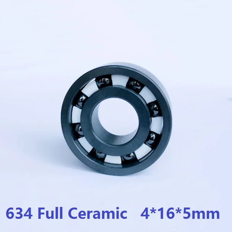 

4pcs/10pcs 634 full Si3N4 Ceramic bearing 4x16x5 mm Ceramic deep groove ball bearings 4*16*5 mm