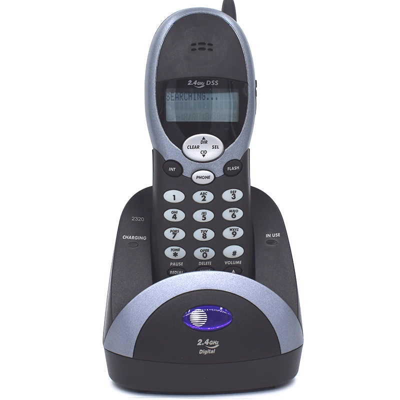 Английский, испанский, французский язык 2,4 ГГц беспроводной телефон с определителем номера вызова ожидание регулировки громкости кольца для домашнего стационарного телефона