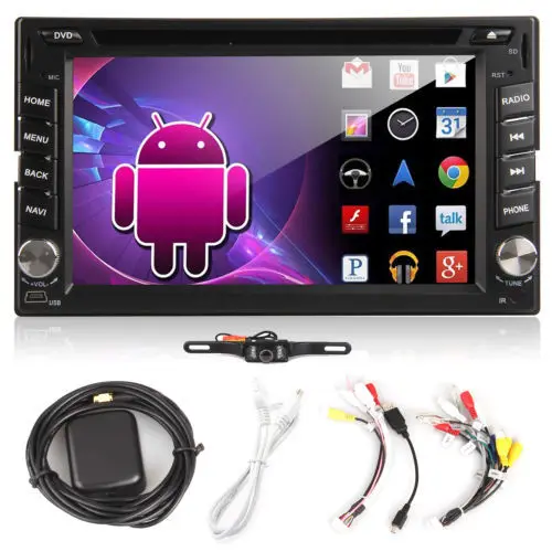 Android 2Din Car DVD Stereo In Dash HD TouchScreen Car Radio Media