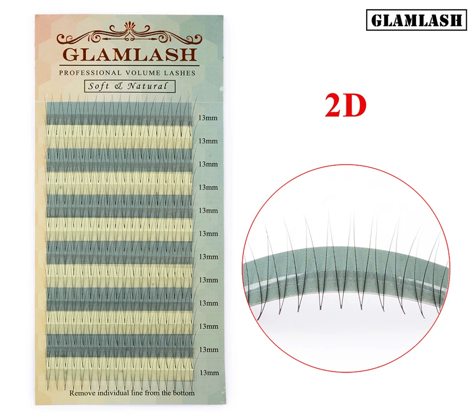 GLAMLASH, 12 линий, накладные ресницы для наращивания, шелковые норковые ресницы, мягкие, индивидуальные, готовые, веерные ресницы для наращивания, русский объем, ресницы