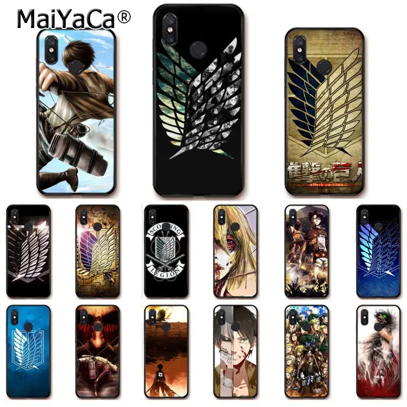 

MaiYaCa Anime Japanese attack on Titan Printing Phone Case for Xiaomi Redmi4X 6A S2 Go Redmi 5 5Plus Note4 Note5 7 Note6Pro