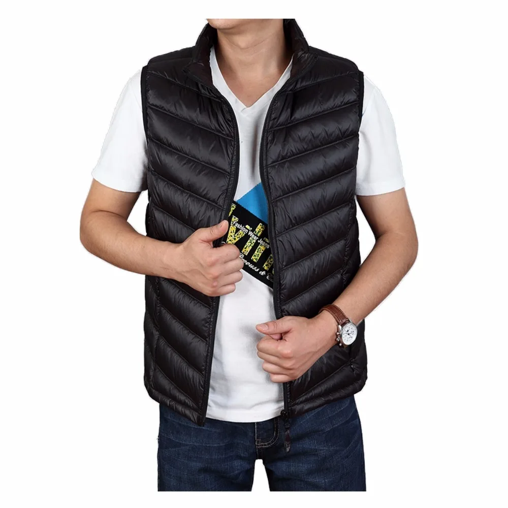 2017 new men's down vest autumn male fashion down waistcoat winter