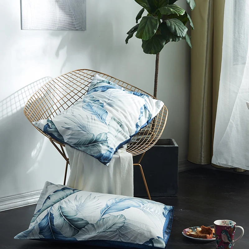 

Brief Style 2 Piece 48*74cm Beauty Floral Printed Pillowcase Cotton Pillow Case Cover For Bedroom Use #/