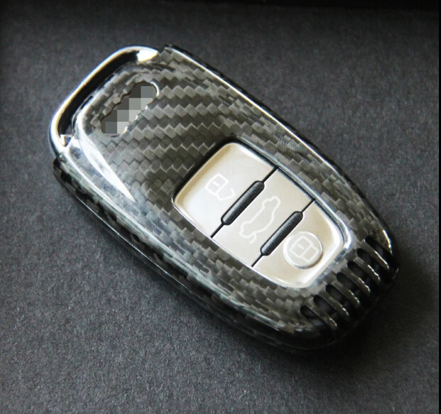

Carbon Fiber Car Auto Remote Keyless Entry Key Case Cover Fob Holder Shell for Audi A3 A4 A5 A6 A7 A8 TT Q3 Q5 Car Styling