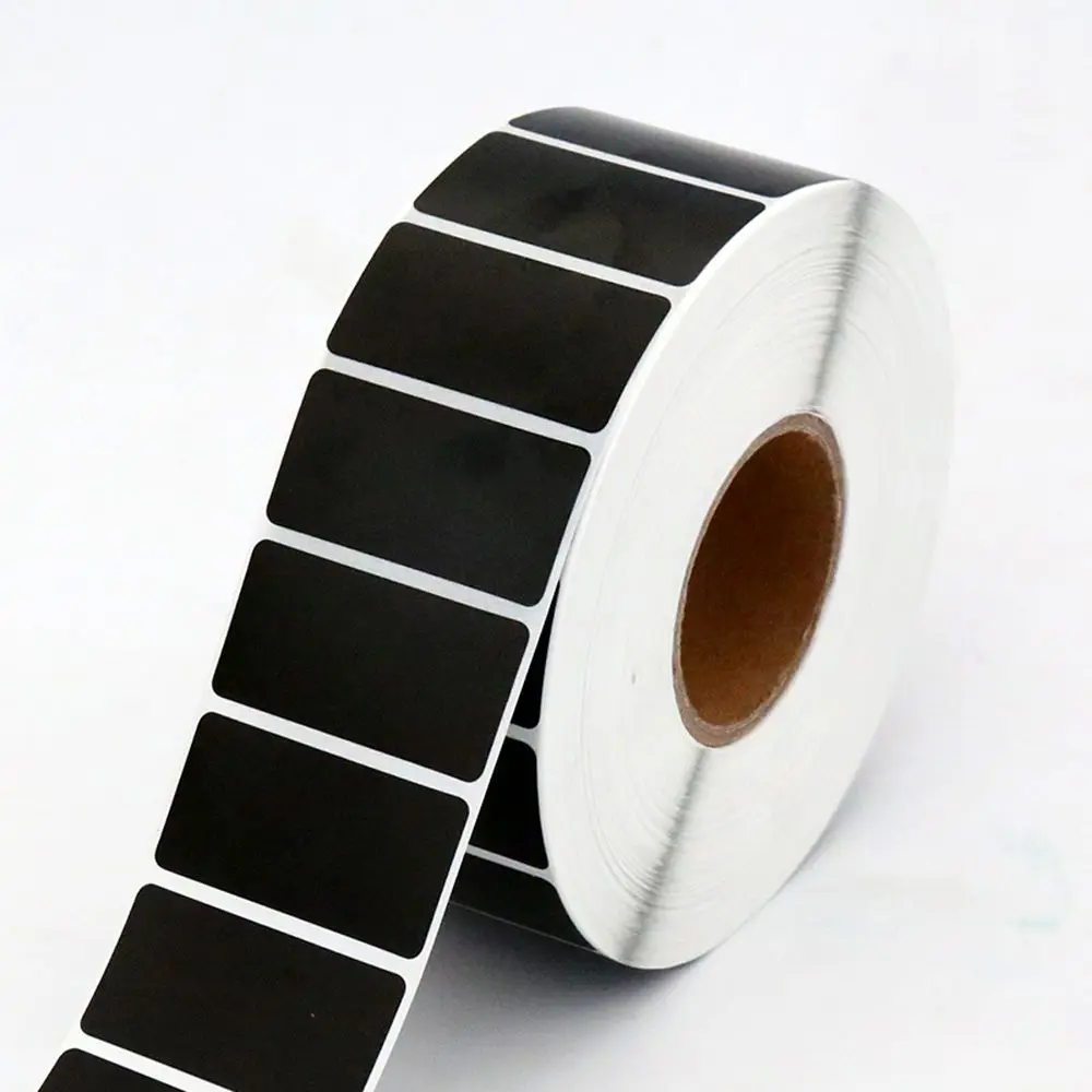 

120pcs/roll Black Removable Waterproof Reusable Marker Pen Tag Paper Label Stickers Paster Chalkboard Sticker Home Decoration