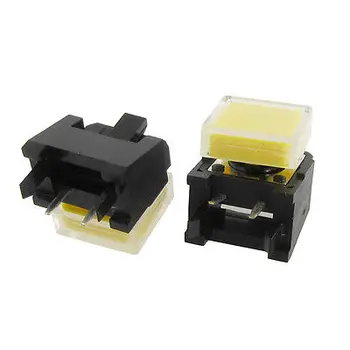 

Yellow Cap Momentary Push Button Tact Switch Right Angle 12 x 12mm x 9mm