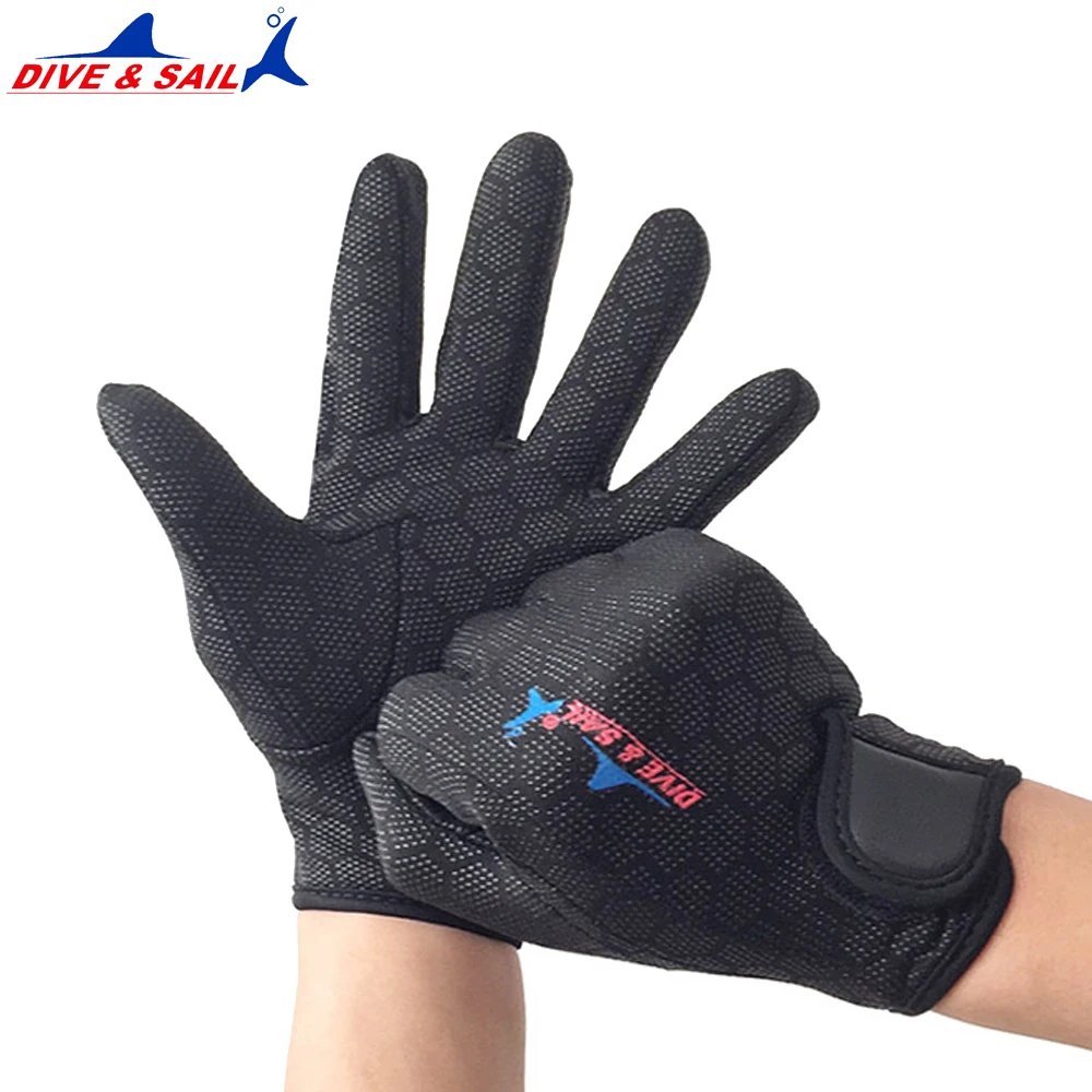 

1 pair diving gloves Professional 1.5mm Neoprene Warm Gloves Diving Equipment High Quality Gloves For Swimming dive black pink