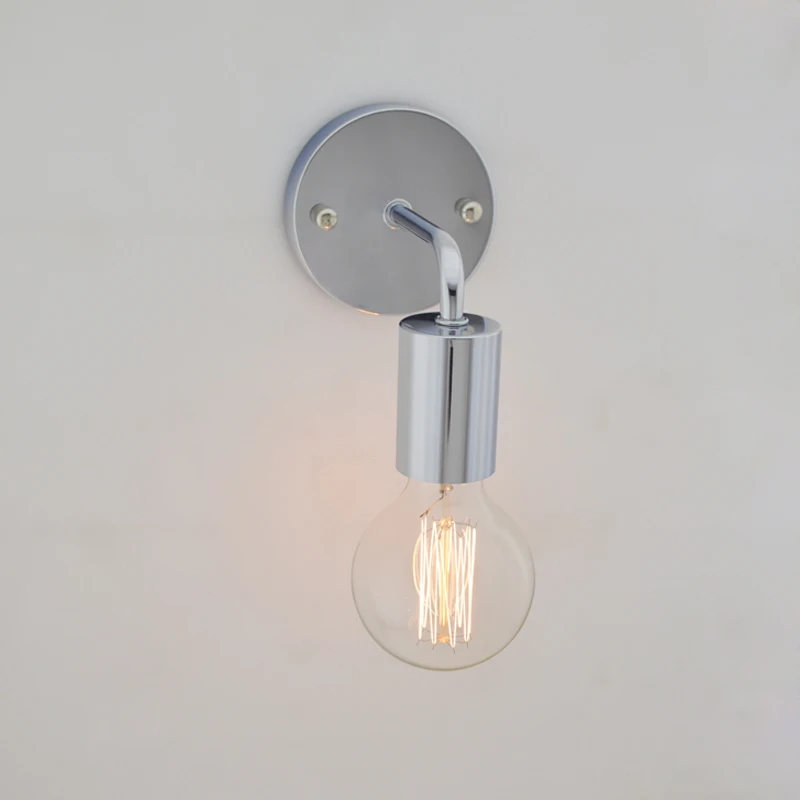 Лофт американский Винтаж настенные лампы промышленное Внутреннее освещение прикроватные лампы Настенные светильники для украшения дома E27 черный/белый цвет