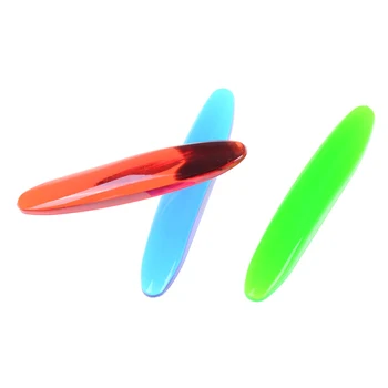 1pc 9.5*1.8cm Rattleback Puzzle Celt Stone Rattle Back Magic Trick Props Brain Teaser Fun Toys 1